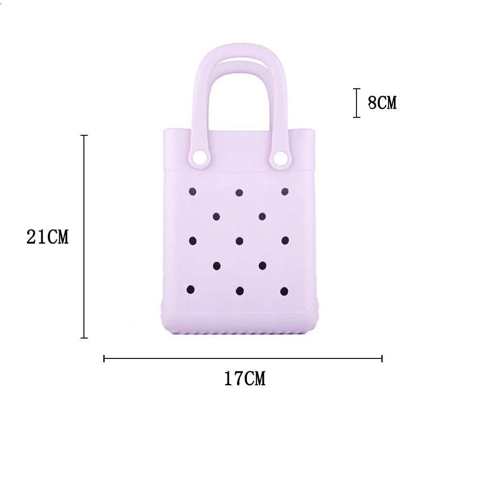 Lawaia EVA Beach Bag Can Be Carried and Stored Hole Bag 1pc 20cm Cross-border Waterproof Cartoon Decorative Bag Handbags