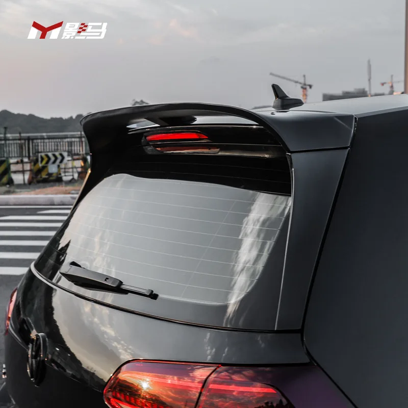 

Suitable for Volkswagen Golf 7/7.5 modified carbon fiber tail without punching CS fixed wind wing rear spoiler MK7