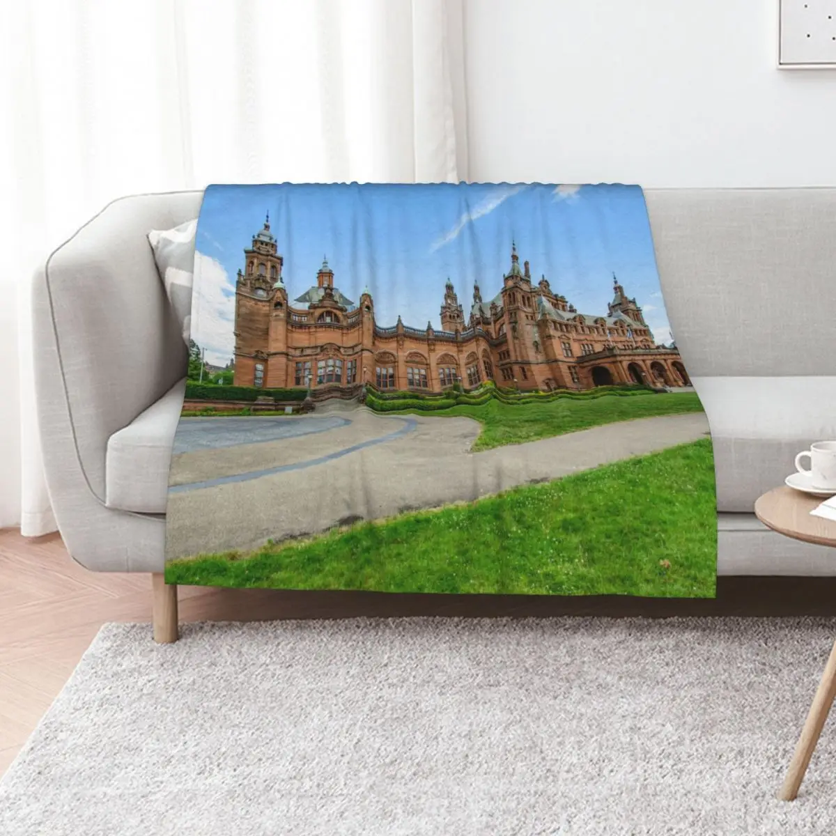 Glasgow Kelvingrove Art Gallery and Museum Scotland Throw Blanket Decorative Beds Retros anime For Sofa Thin Bed Thin Blankets