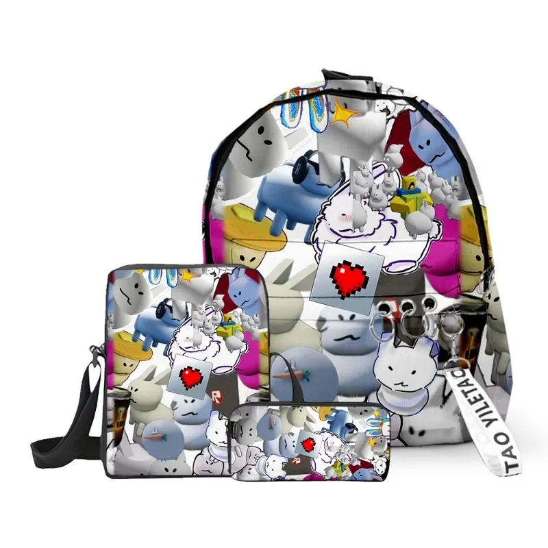 

Creative Roblox Forsaken Gubby Primary Secondary School Students Schoolbag Backpack, Pencil Case, Shoulder Bag 3pcs/set