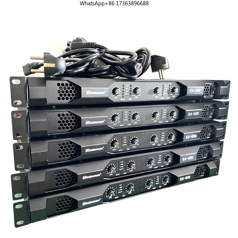 Amplificador Sinbosen Clase D K4-450 de 4 Canales, Amplificador de Audio para el Hogar, Amplificador para DJ en Venta