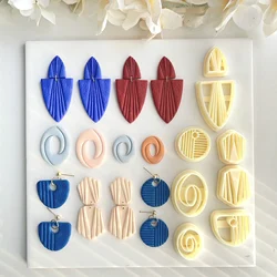 Macrame 클레이 귀걸이 커터, 클레이 커터, 폴리머 클레이 귀걸이 커터, 활 커터, 댕글 클레이 커터, 기본 모양 클레이 커터