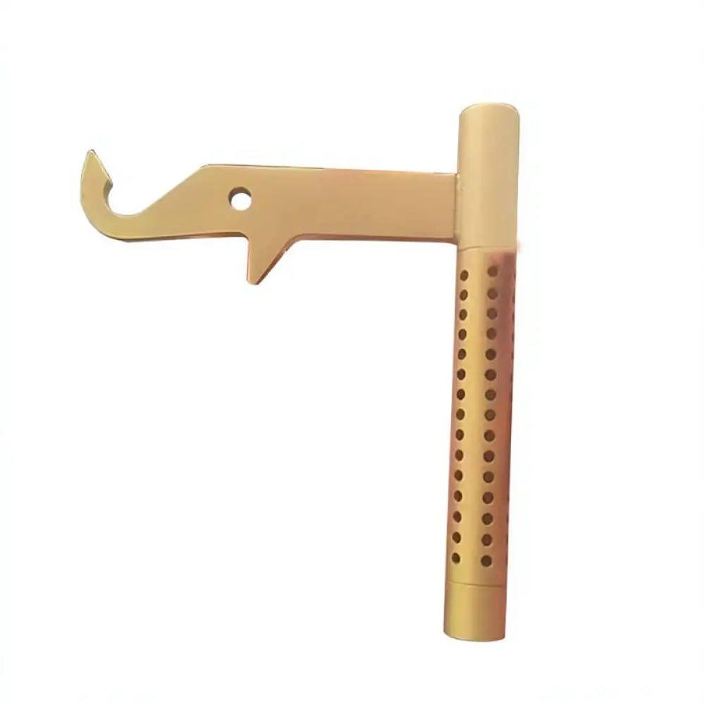 Fireplace Door Handle Spring Assisted Replacement Part Heavy Duty Alloy Pull For Wood Burning Stove Heating