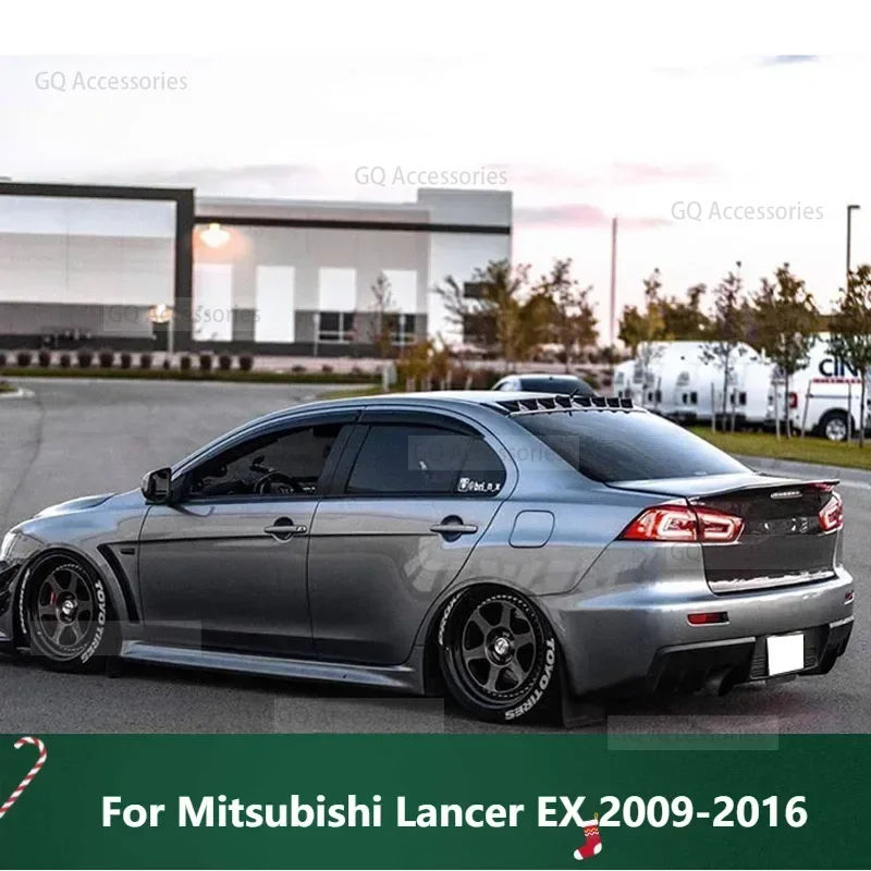 

New！ Glossy Black Spoiler for Mitsubishi Lancer EX 2009-2016 Year Car Roof Tail Wing Rear Window ABS Plastic Accessories