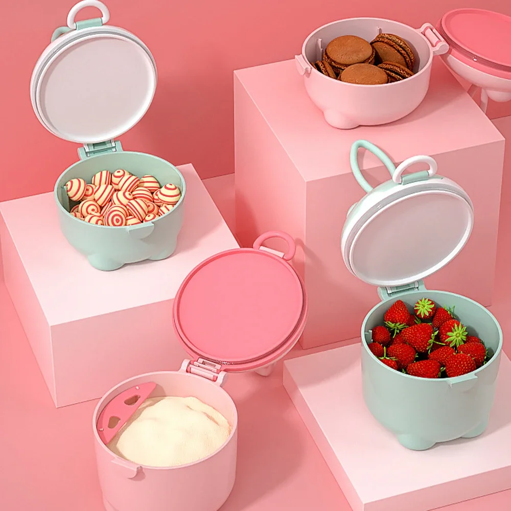 Cute Milk Powder Box Baby Milk Powder Portable Pig Food Storage Box Essential Cereal Infant Toddler Snacks Container NO BPA