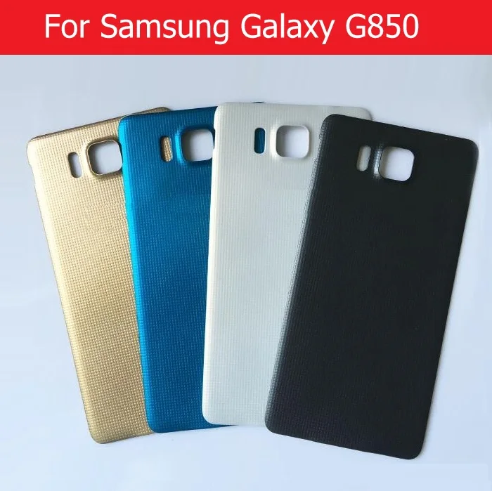 Geniune Back Battery Door Cover For Samsung Galaxy Alpha G850 G850F Rear housing Back Case Without Logo + 1 x film