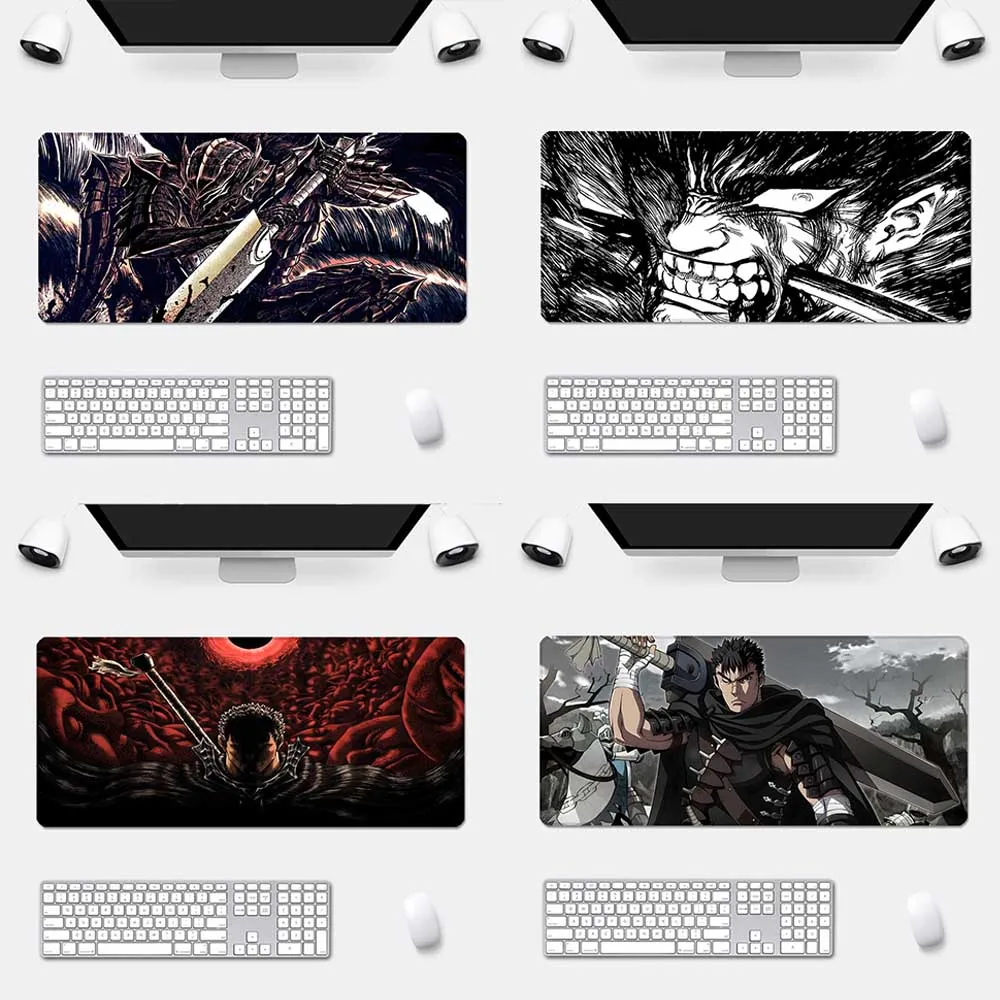 

Anime Berserk Mousepad HD Printing Computer Gamers Locking Edge Non-slip Mouse Pad XXL90x40cm Keyboard PC Desk Pad