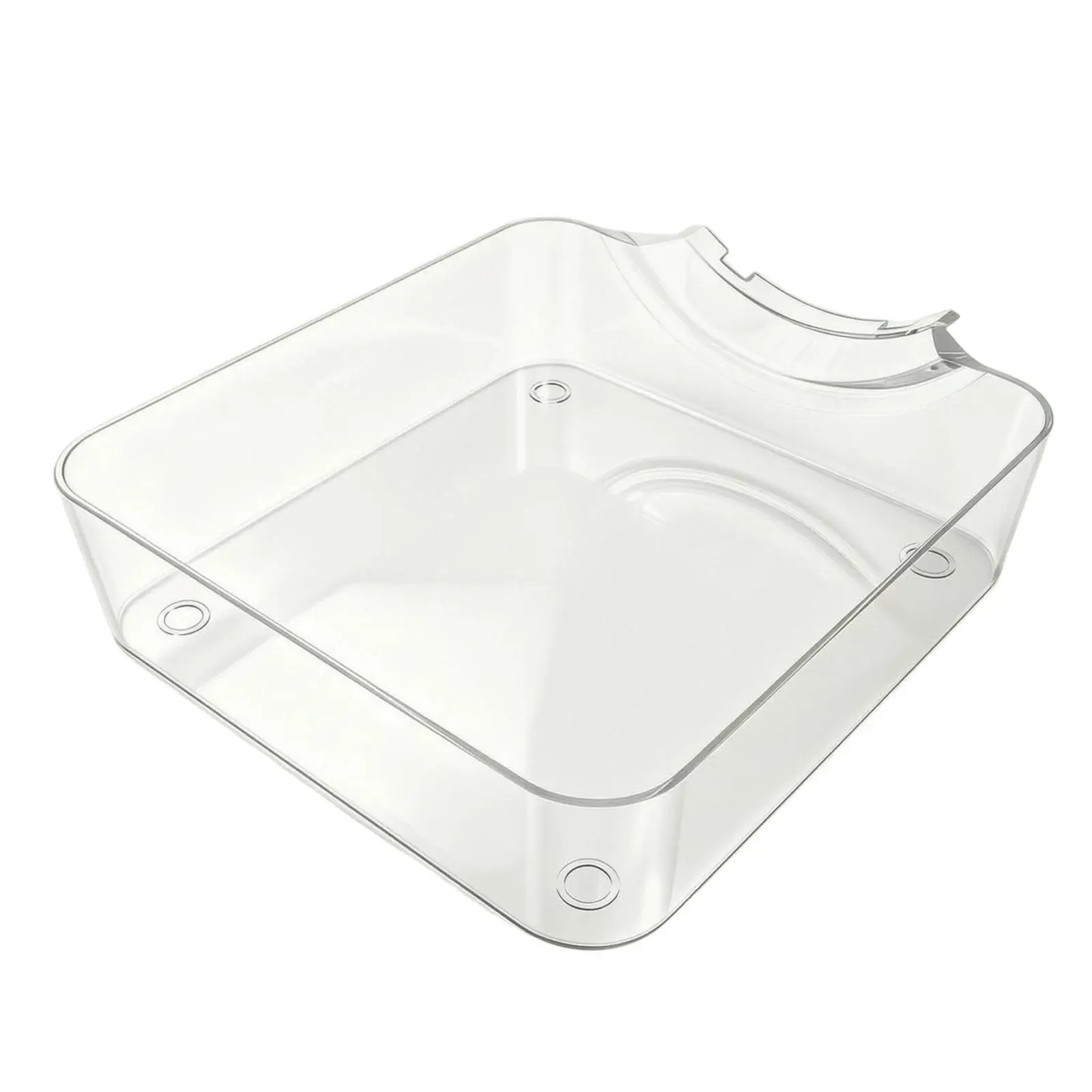 ABS Plastic Washer Overflow Tray for Front Loader Square Drip Pan with Notch for Drain Line Leak Protection for Laundry Floor
