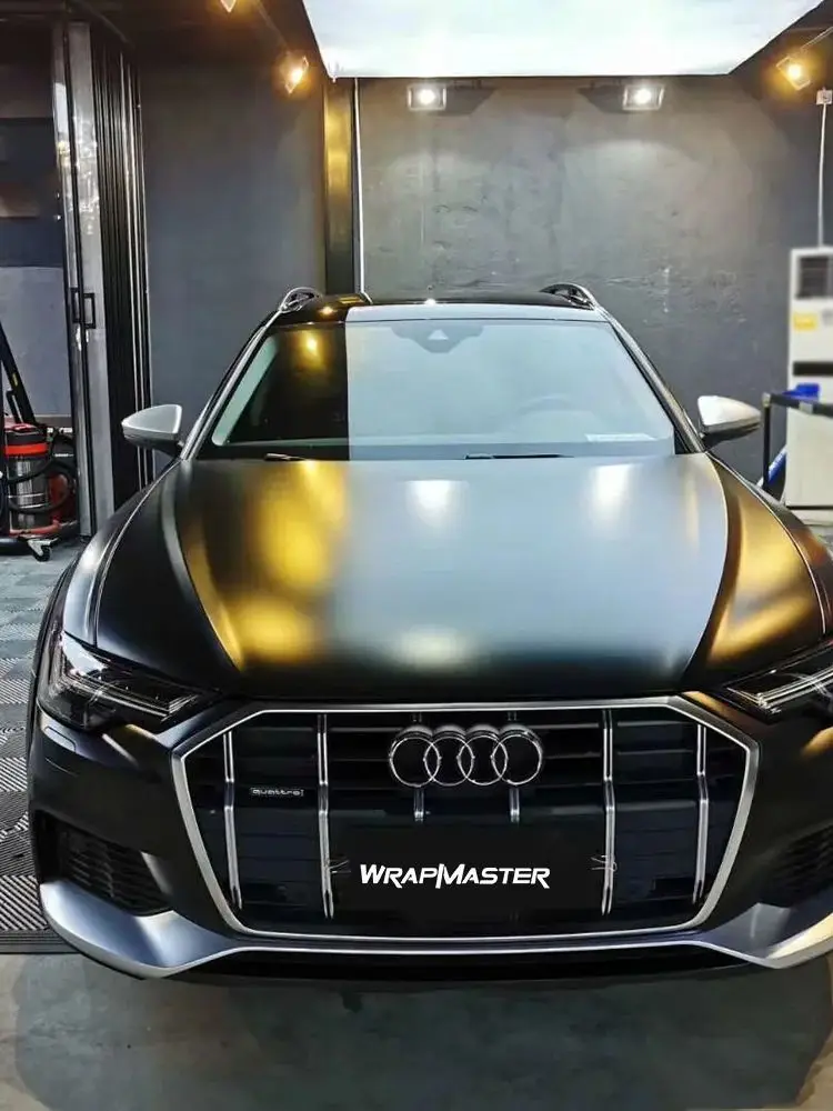 Wrapmaster 5M/10M/18M Droge Toepassing Pet Liner Matzwarte Oprichtingsklasse Plasticfolie Voor Auto 'S - afbeelding 2