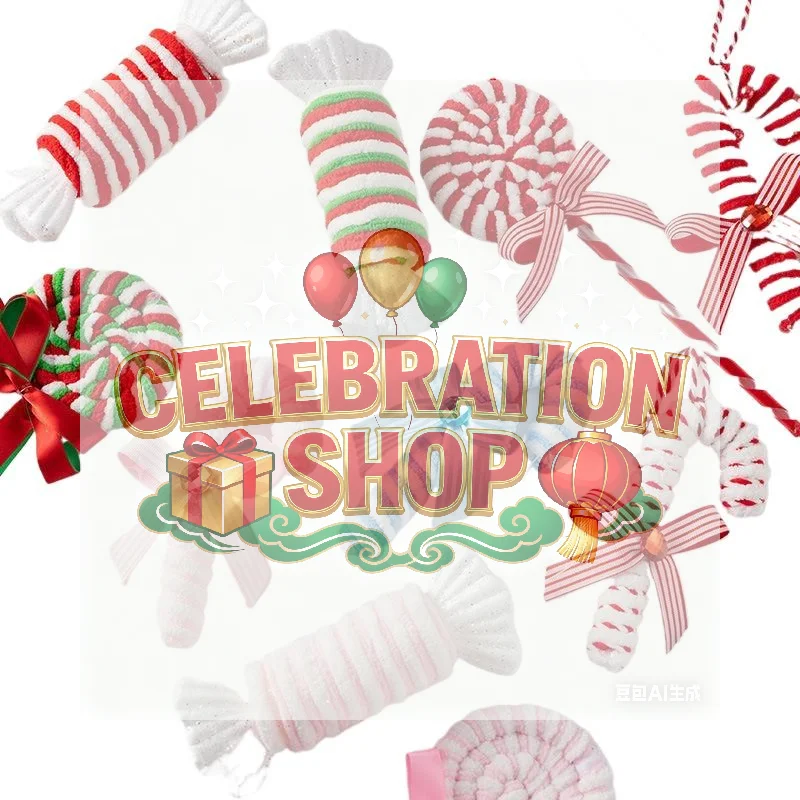 الملونة قصب الحلوى شجرة عيد الميلاد زينة احتفالية مخطط خفيفة الوزن عيد الميلاد المعلقات 2025 زينة عيد الميلاد للديكور المنزل #5