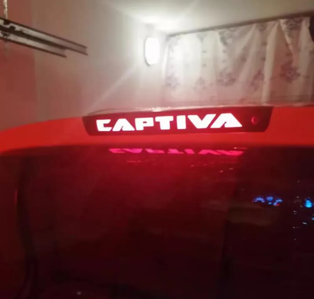 ملصقات سيارة من ألياف الكربون لشفروليه ، مصباح إيقاف عالي مثبت ، مصابيح فرامل عالية ، ملحقات كابتيفا ،-من من من 1 من ألياف الكربون #3