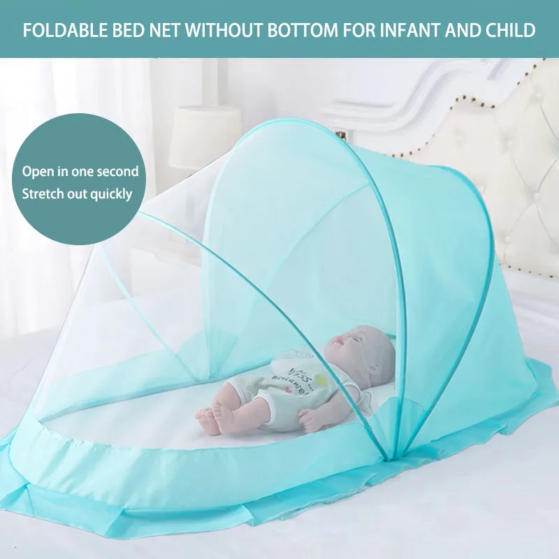 

Baby Crib Mosquito Net Folding Bed Netting Without Bottom 360° Mosquito-proof light-blocking mosquito nets Baby Bed Accessories