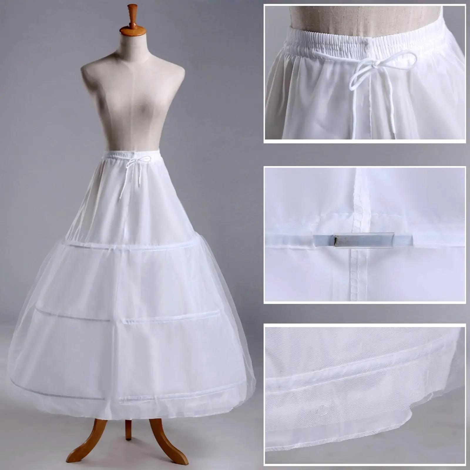 

Women's Layered Tulle Petticoat Hoopless Petticoats Elastic Waist Bustle Petticoat Crinoline Skirt for Cosplay Prom Ball Gown