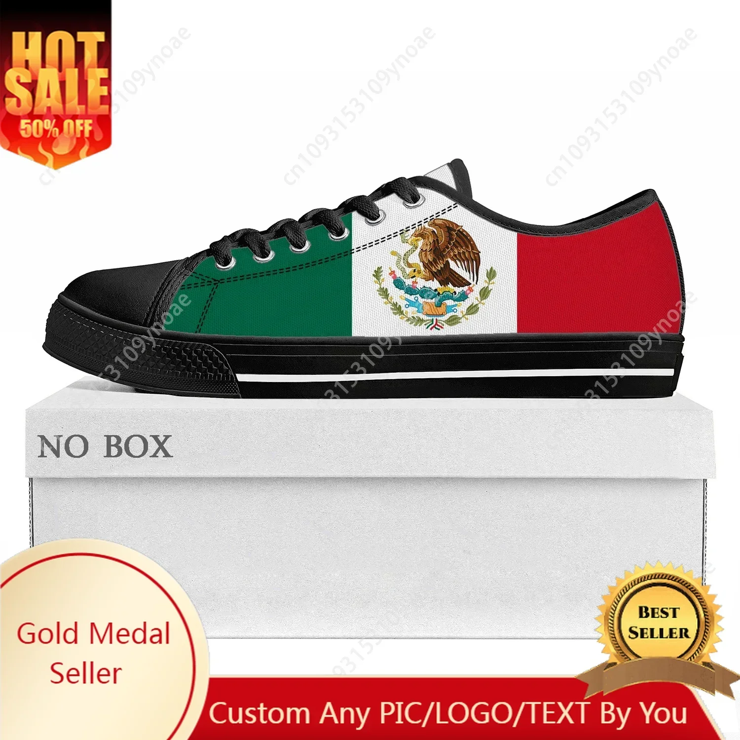 

Mexican Flag Low Top High Quality Sneakers Mens Womens Teenager Canvas Sneaker Mexico Prode Casual Couple Shoes Custom Shoe