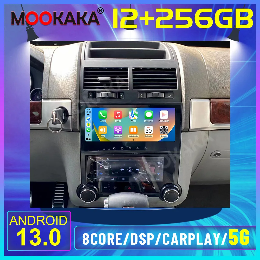 

12+256G Android 13.0 For Volkswagen Touareg 2003-2010 TouchScreen Car GPS Navigation Multimedia Player Radio Stereo Upgrade Unit