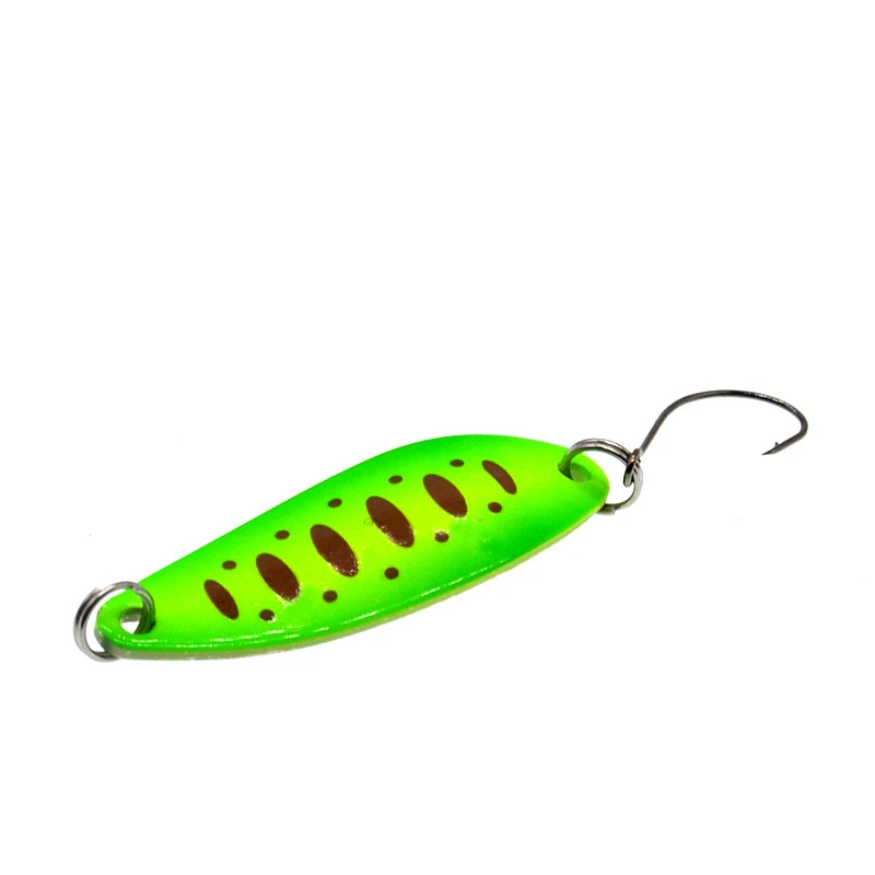 1pcs Carp Fishing Bait 4cm 5.3g Fishing Metal Spoon Lure Trout Bass Spoons Small Hard Sequins Spinner Spoon Pesca