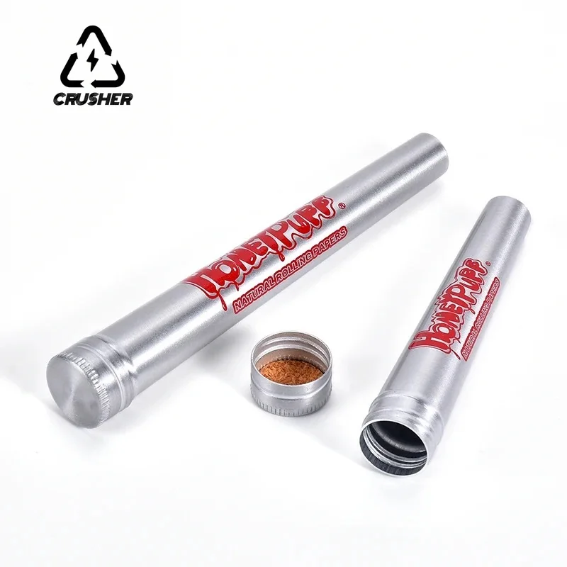 CRUSHER Conical Roll Paper Storage Tube Metal Sealed and Moisturizing Pillbox for  Horn Tube Tobacco Box Cigarette Accessories