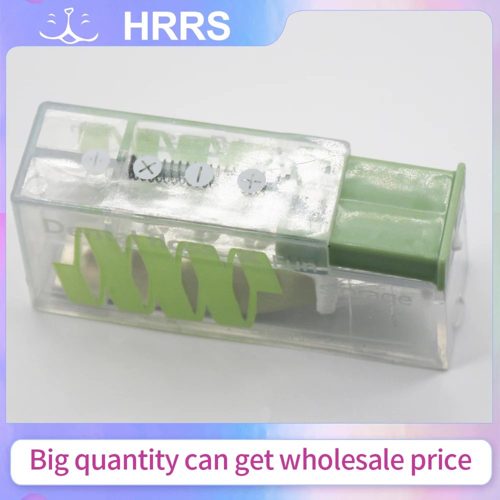 يتضمن صندوق واحد من موزع الخيط المحمول 10 قطع من منظم خيط تنظيف الأسنان الأوتوماتيكي القابل للصدف #6