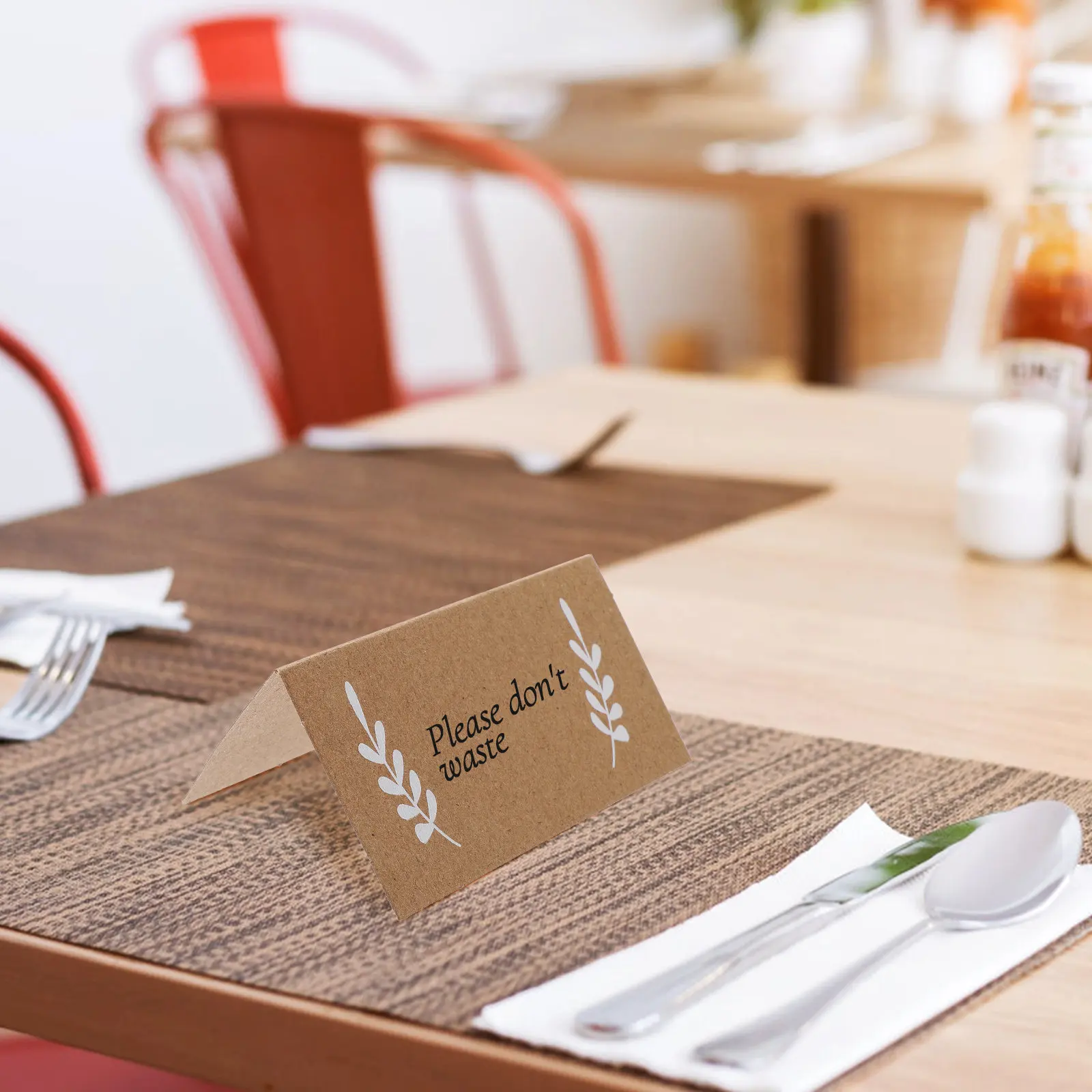 100Pcs Sturdy Standing Table Name Cards Blank Place Cards for Wedding Party Table Setting Elegant Tent Style Seat Signs
