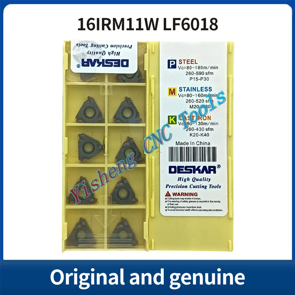 

DESKAR 100% Original 16IRM11W 16IRM14W LF6018 LF6118 CNC cutting tool indexable threading carbide insert