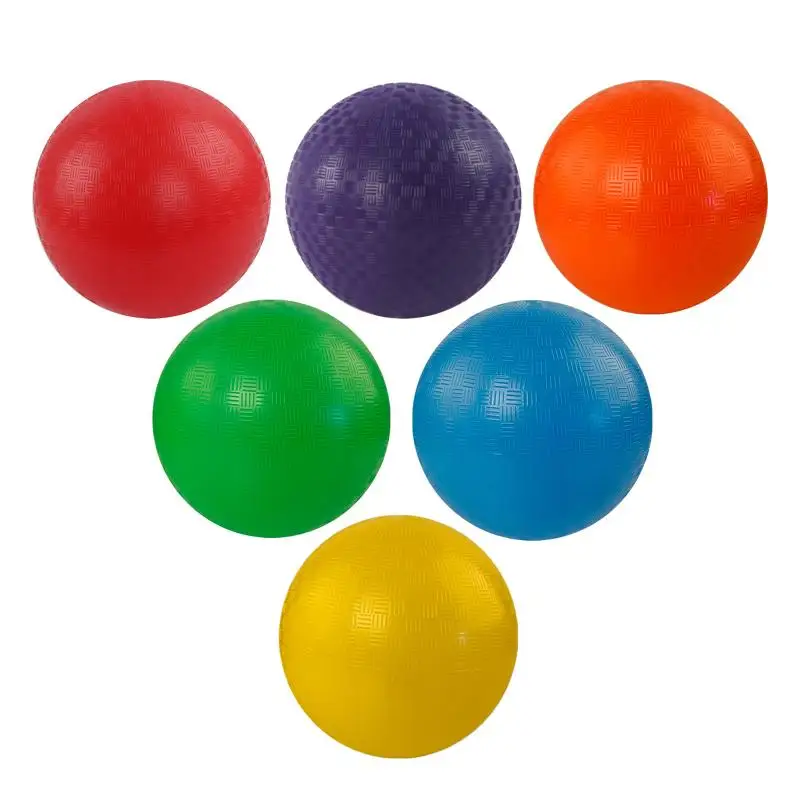 Rubber Kickball 9/6 Inch Playground Balls For Kids Boys Girls Backyard School Sensory Play Sports Indoor Outdoor Games