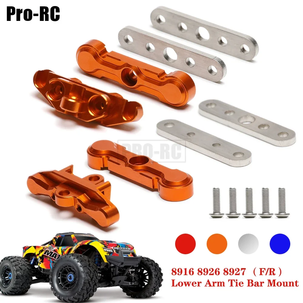 

1Set Aluminium Alloy Front / Rear Lower Arm Tie Bar Mount #8916 #8926 #8927 Upgrade Part for RC Car Traxxas 1/10 MAXX 4S 89076-4