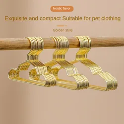 Metal forte fio cabides com ranhuras, impermeável, à prova de ferrugem, pequeno animal de estimação, gato, cão, Muppet, bebês, roupas, camisas, 5pcs