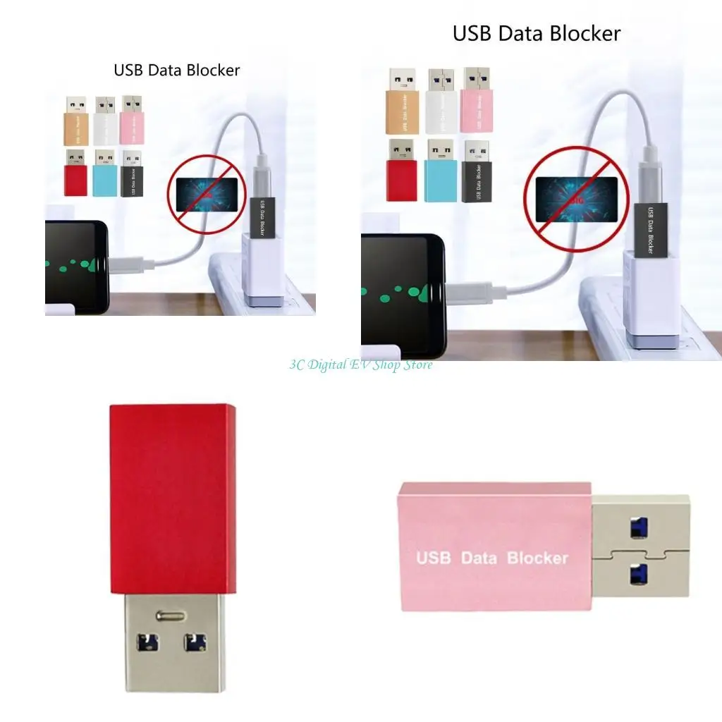 

E74D Универсальный USB-блокатор данныхЗарядный адаптер 12V3A для безопасного и эффективного источника питания