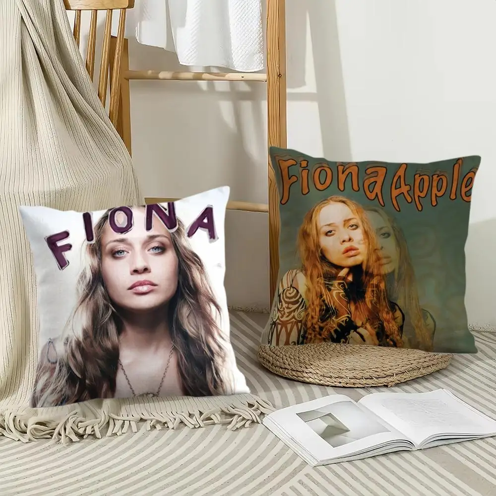 F-Fiona Apple Female Singer Cushion Cover Pillow Case Short Plush Square Throw Pillow Covers Pillowcase Sofa Home Decor Gift