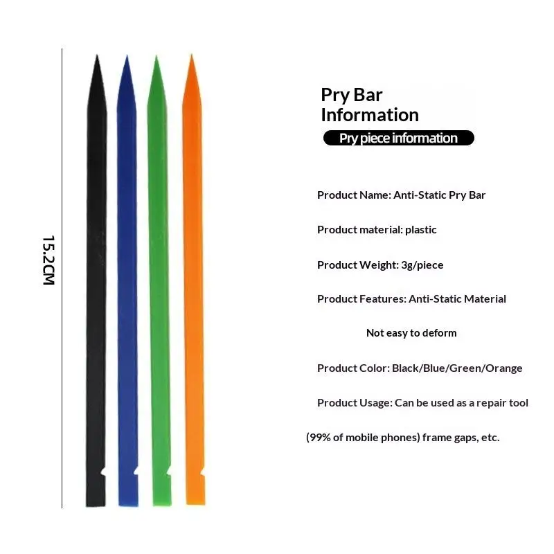 Safe Electronics Repair Tool Kit, Anti-Static Plastic Spudgers for Opening Phones, Laptops & Tablets, Easy DIY Prying Set