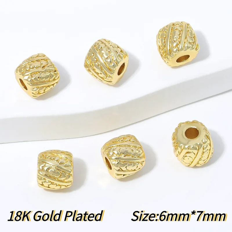 18K vergoldeter Messing-Ring mit gedrehtem Seilmuster, geschlossener Ring, Zubehör für DIY-Schmuckherstellung, Verbinder, hochwertige Schmuckkomponenten – Detail 38