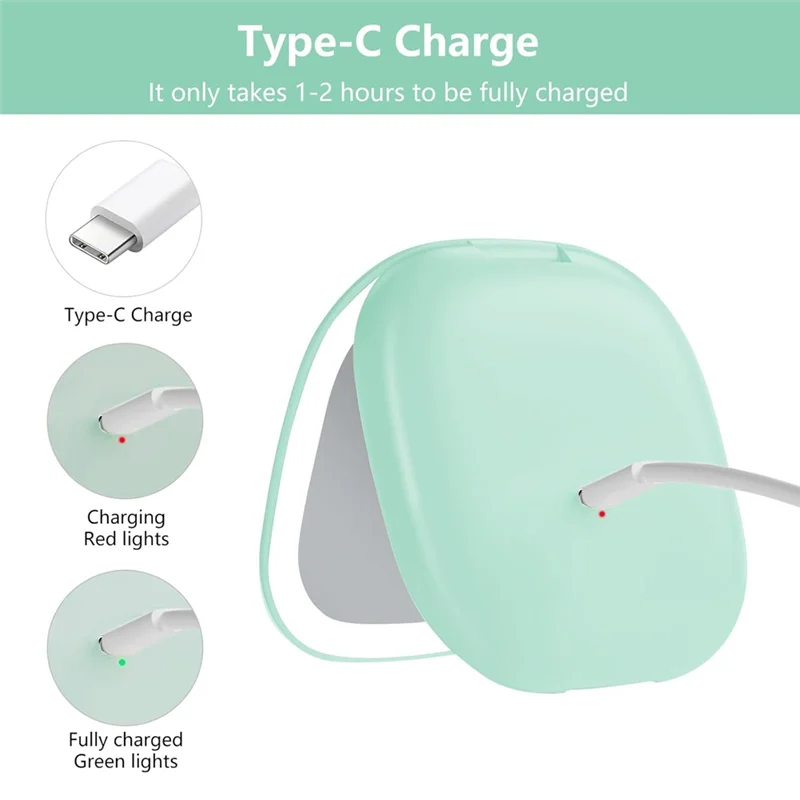 N89R مرآة مدمجة محمولة مع أضواء 5X مرآة جيب مكبرة للسفر مرآة سفر LED مزدوجة مع 3 أوضاع ألوان