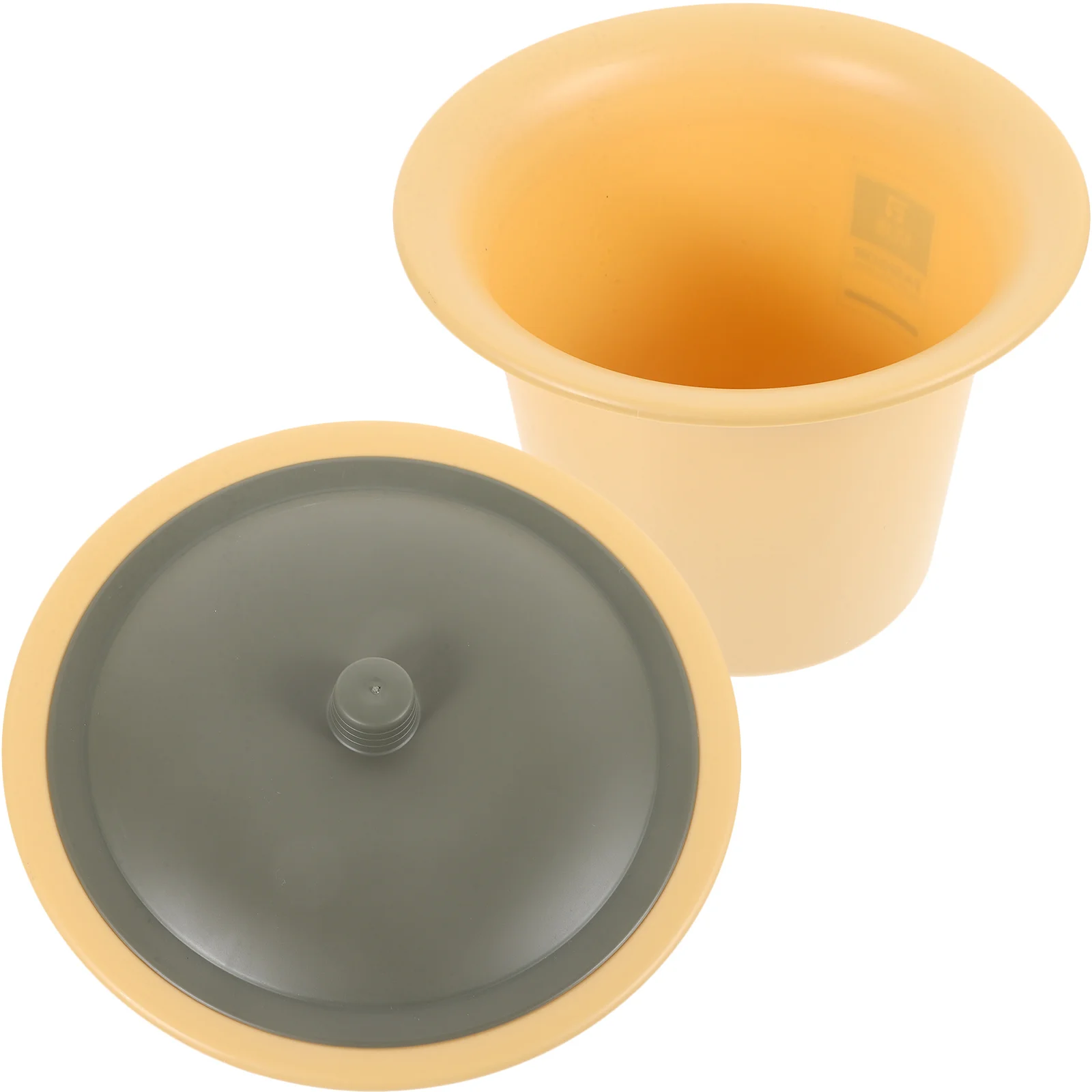 وعاء الغرفة مع غطاء مبولة محمولة لكبار السن والكبار والأطفال وعاء سرير بلاستيكي قابل لإعادة الاستخدام للاستخدام المنزلي أثناء السفر ليلاً #4