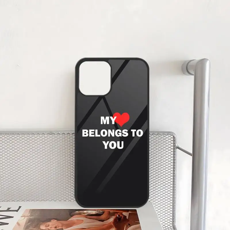 Cute Love Heart Phone Case PC+TPU For Iphone Apple 12 Pro Max 11 13 14 Mini 6S 7 8 Plus X Xs XR Back Cover image 5