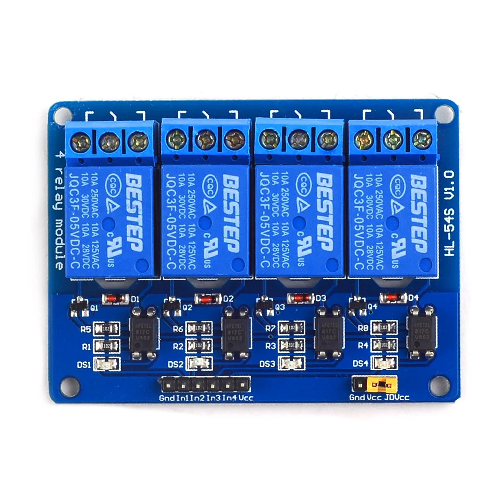 5V 4 Channel Relay Module 4-channel Relay Control Board For Arduino With Optocoupler Relay Output 4 Way Relay Module
