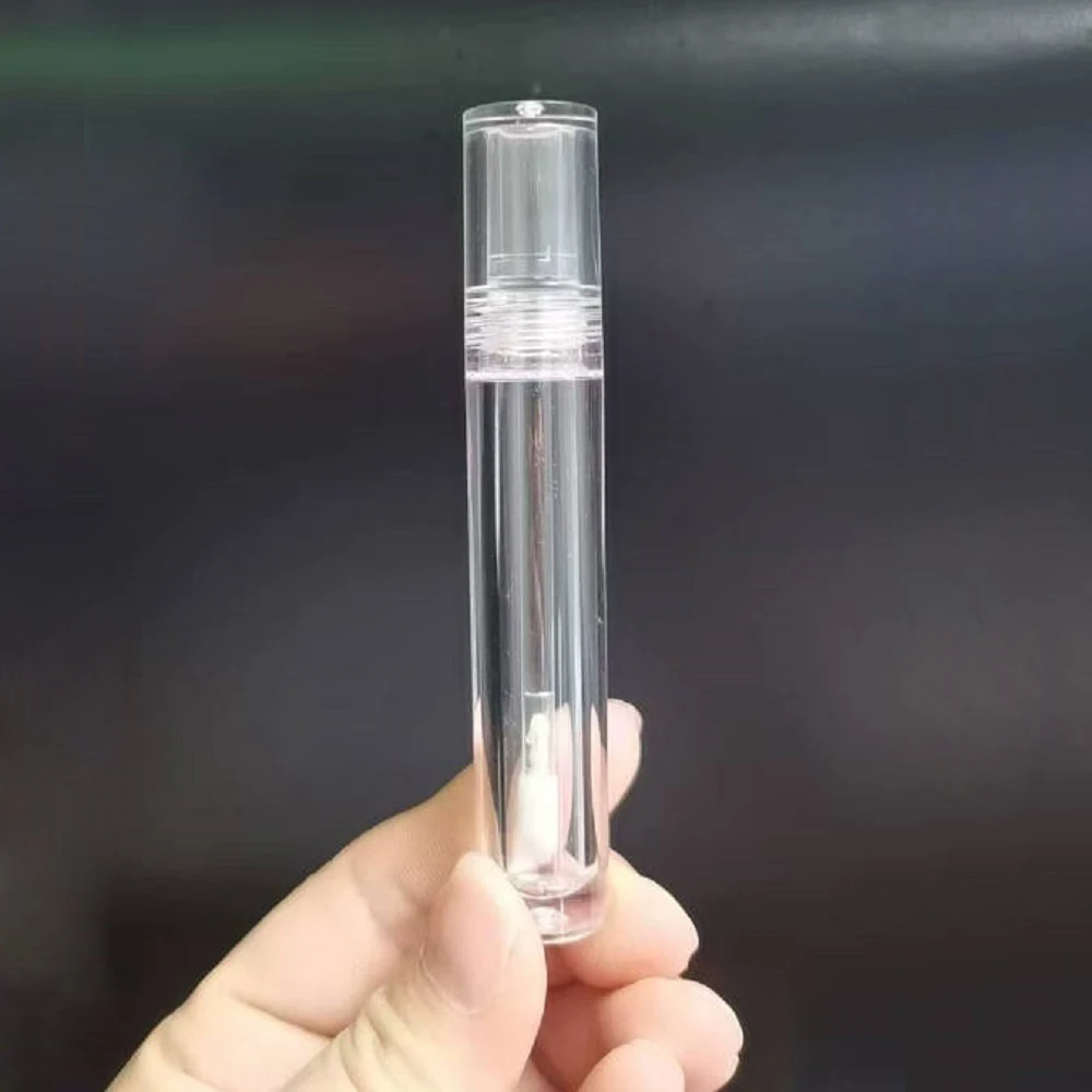 Direkt ab Werk: Vollständig transparente 5-ml-Leerflaschen für Lipgloss, PETG-Lippenbalsamflaschen, DIY-Lipgloss-Verpackungsbehälter – Detail 2