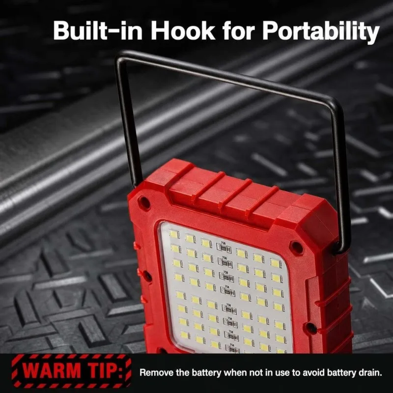 LICE-Camping Emergency Light LED Work Light For Lithium Battery Dual-Sided LED Outdoor Light Hand Lantern Spotlight