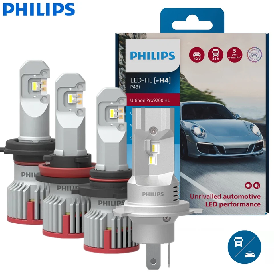Philips Ultinon Pro9200 HL H11 H9 H7 H4 Car LED Headlight New