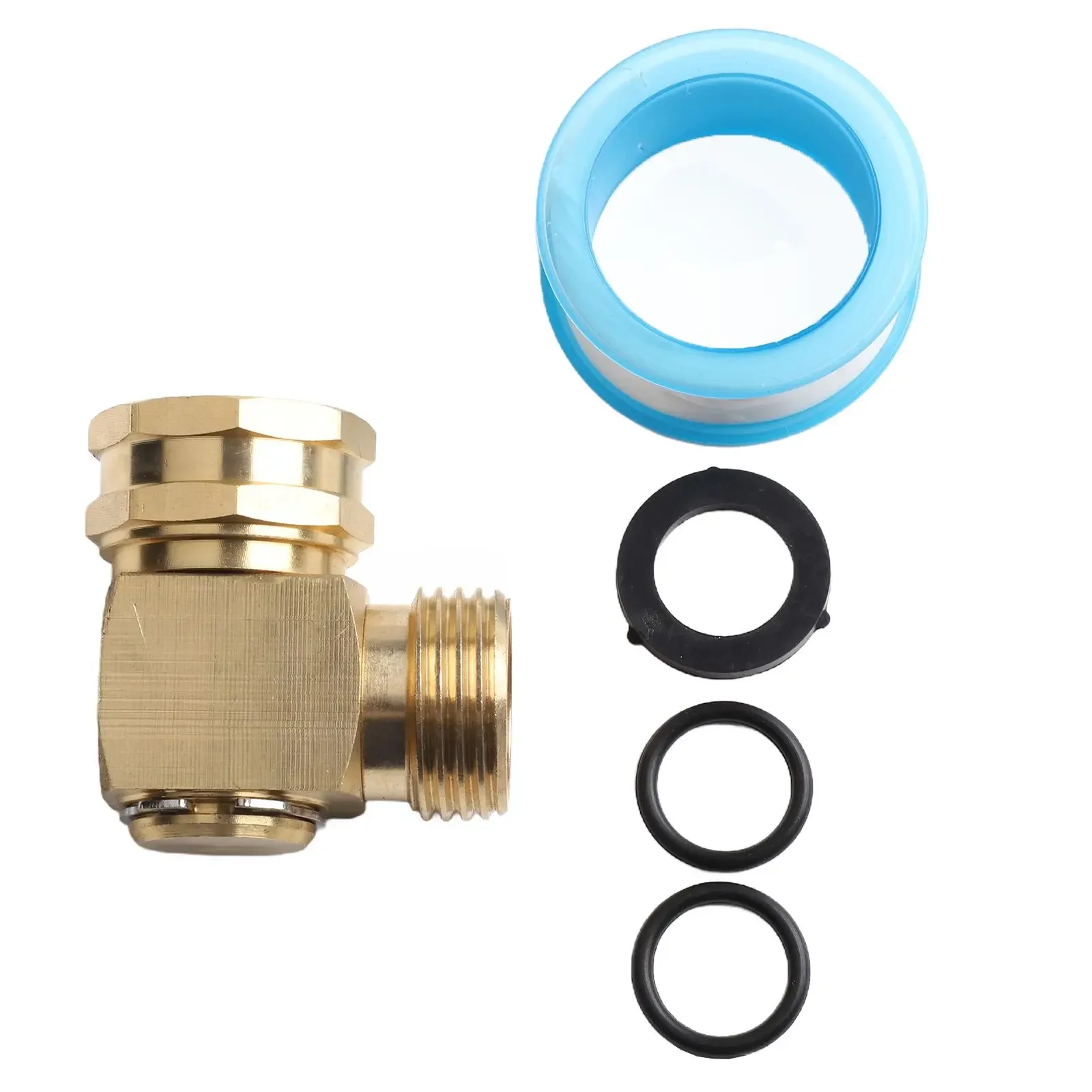 Garden Hose Elbow Connector 90 Degree Brass Hose Elbow 180 Swivel Pipe Fittings With Pressure Washers 3/4'' GHT