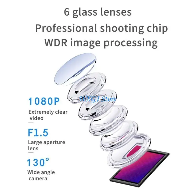 37JE كامل عالي الوضوح 1080P واي فاي USB مسجل فيديو كاميرا مراقبة وقوف السيارات