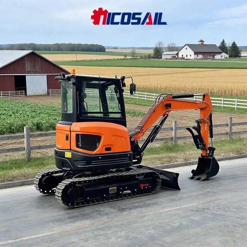 

Durable 3.5 Ton Construction Site Mini Clawer Excavator –EUR5/EPA Compliance for On-Site Prep & Emergency Repair Work ﻿