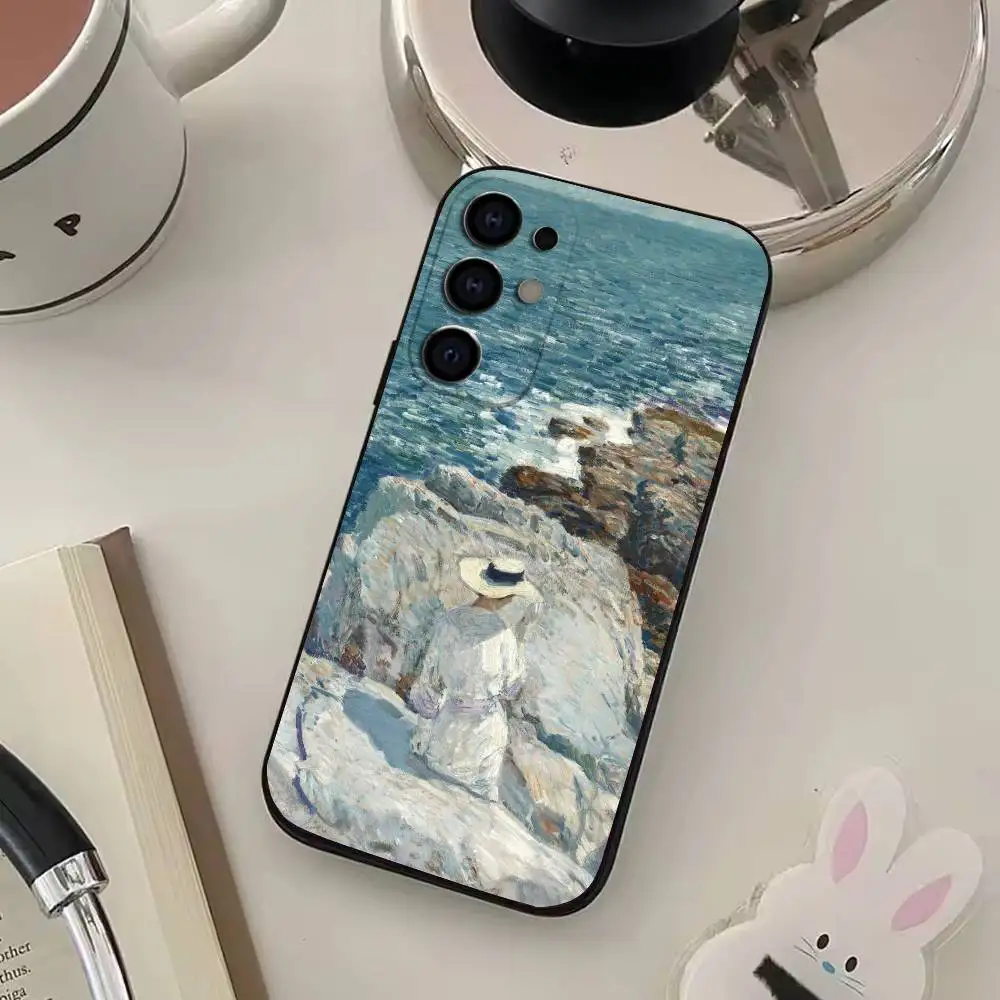 حافظة هاتف كلود مونيه مصنوعة من السيليكون الناعم لهاتف سامسونج S25، S24، S21، S22، S23، S30، Ultra، S20، Plus، Fe، Lite #3