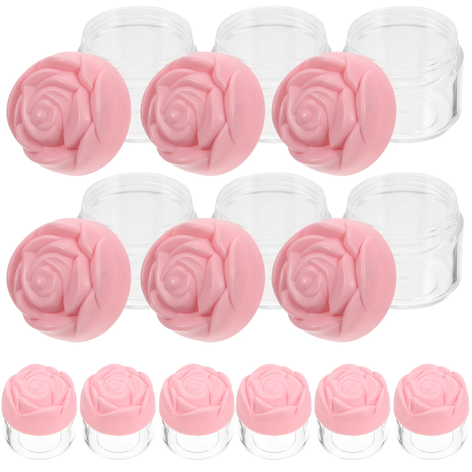 12 Pcs Cream Bottled Face Container Facial Empty Jars Sub-packing Scrub Containers Travel