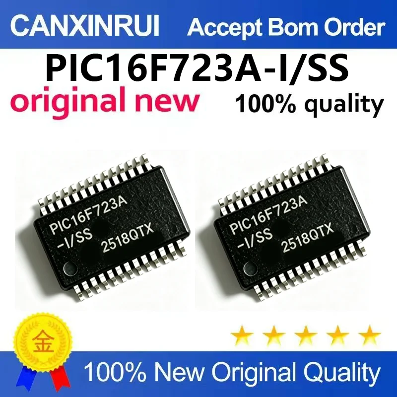 （5pcs-100pcs）Original genuine patch PIC16F723A-I/SS SSOP-28 8-bit microcontroller MCU microcontroller