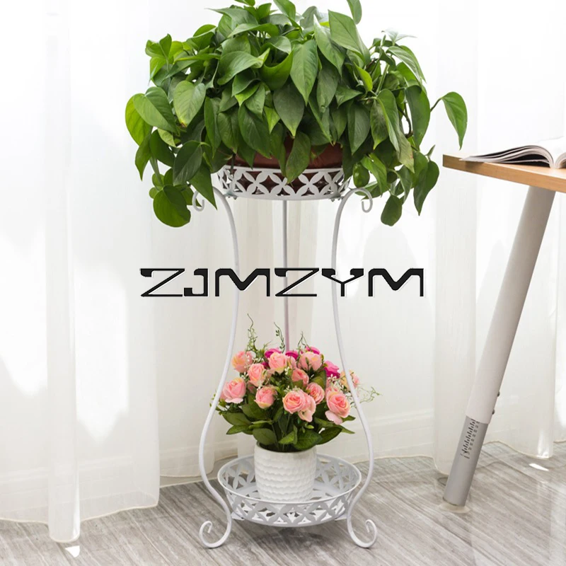 

Double Layers Plant Rack Indoor Plant Stand Plant Holder Flower Stand for Living Room Indoor Garden Balcony Decorations