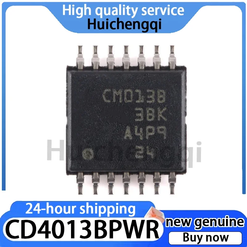 5PCS Genuine CD4013BPWR Package TSSOP-14 Dual Channel D-class Trigger