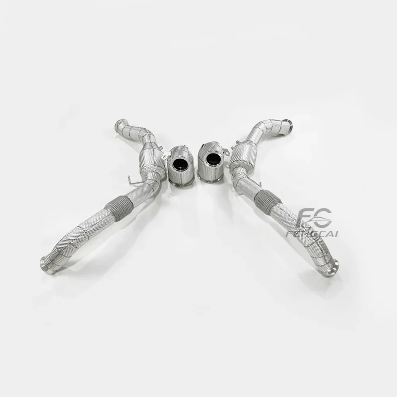 No Check Engine Light Downpipe with OPF for Porsche Panamela 976 2.9T 2024 Ss304 High Flow 200CELL Exhaust Pipes Front Pipe