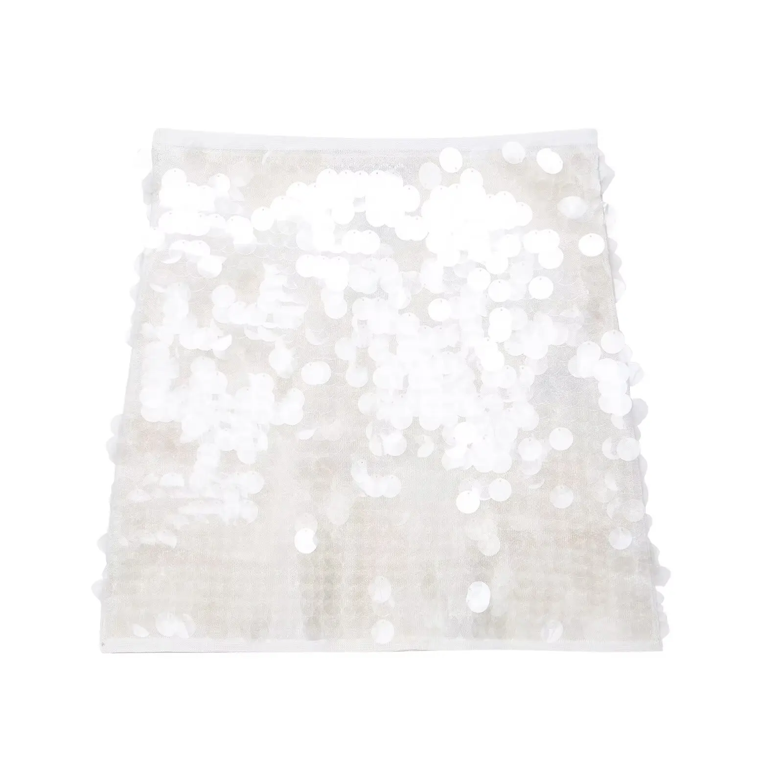 Verão mulher moda grânulo embelezado malha mini saia casual magro cintura alta bottoms y2k saia de lantejoulas