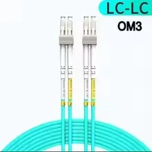 10G OM3 OM4 Glasfaser-Patchkabel (Carrier Grade) LC UPC zu LC UPC Duplex 2,0mm 50/125μm 100Gbps Multimode Riser