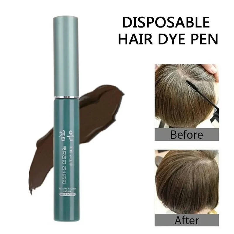 Temporary Hair Color Brushes DIY Hair Color Wax Mascara Dye Cream Onetime White Grey Hair Cover Up Hairs Coloring Products Black